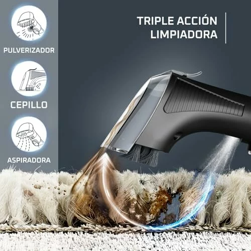 Rowenta Clean It Hot & Cold, Aspiradora tapicerías 1150W, 5 Acc, Negro