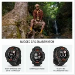 Smartwatch Garmin Instinct 3 Solar reloj GPS robusto negro