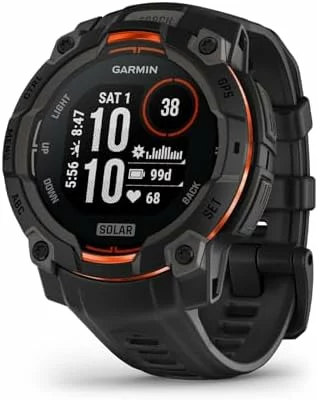 Smartwatch Garmin Instinct 3 Solar reloj GPS robusto negro