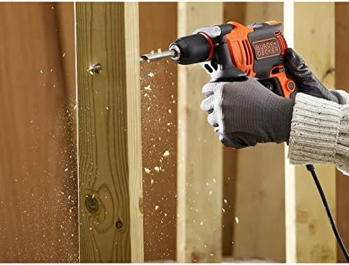 Taladro percutor con cable BLACK+DECKER 710W BEH710K-QS
