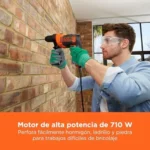 Taladro percutor con cable BLACK+DECKER 710W BEH710K-QS