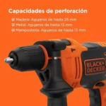Taladro percutor con cable BLACK+DECKER 710W BEH710K-QS
