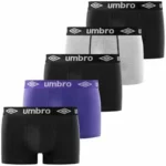 Umbro Calzoncillos Hombre Boxer 100% Algodón Pack 5