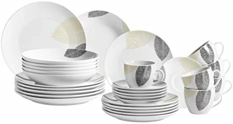Vajilla MÄSER Jonas de porcelana para 6 personas, 30 piezas