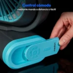 Ventilador portátil MEDION E10 TF con batería y mando
