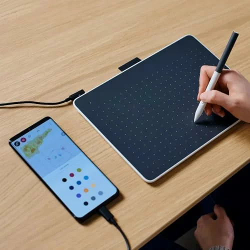 Wacom One Medium, tableta gráfica con lápiz sin batería