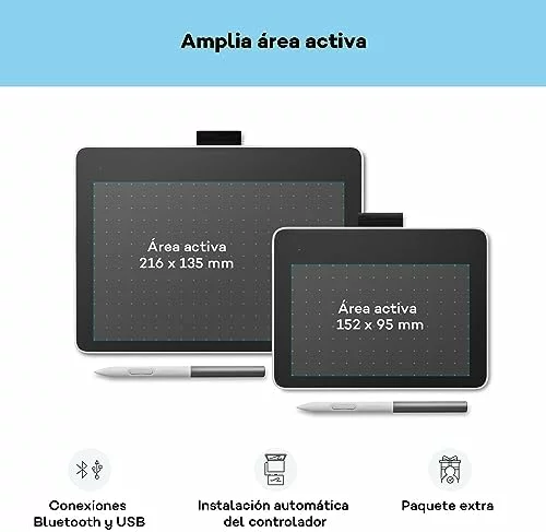 Wacom One Medium, tableta gráfica con lápiz sin batería