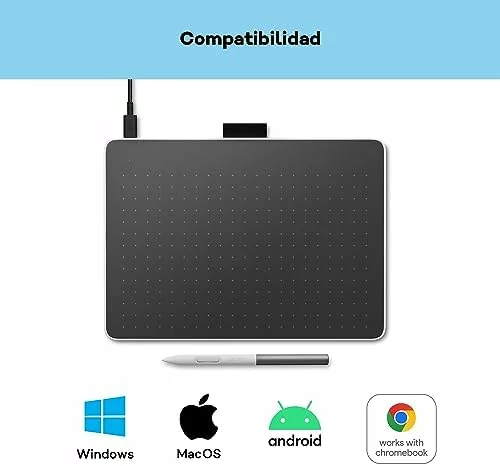 Wacom One Medium, tableta gráfica con lápiz sin batería