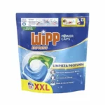Wipp Express Power Caps, detergente en cápsulas para lavadora 55 unidades