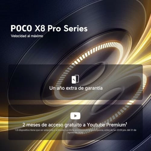 XIAOMI POCO X8 Pro Smartphone de 12+512GB Negro Batería de 6500mAh