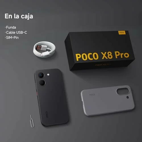 XIAOMI POCO X8 Pro Smartphone de 12+512GB Negro Batería de 6500mAh