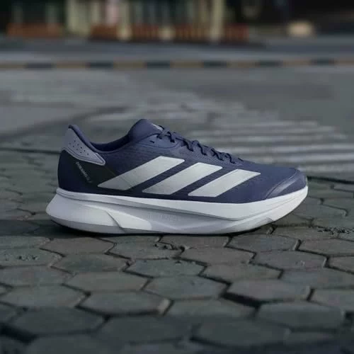 Zapatillas de running adidas Duramo SL 2 hombre, azul oscuro y plata, talla 43 1/3