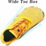 Zapatillas minimalistas SAGUARO barefoot de trail y agua, amarillo