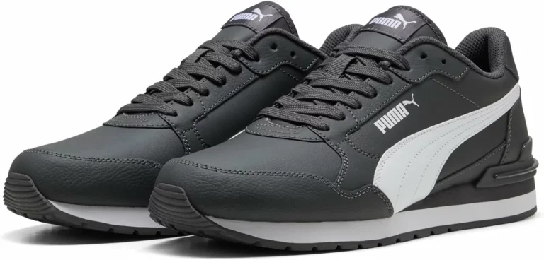 Zapatillas unisex Puma ST Runner V4 L gris y blanco