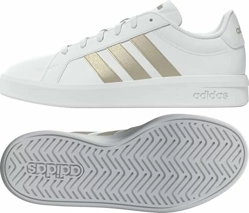 adidas Grand Court Base 3.0 para mujer, blanco