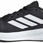 adidas Runfalcon 5 Wide para mujer, zapatillas de running negras y blancas