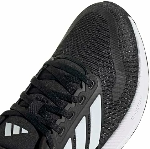 adidas Runfalcon 5 Wide para mujer, zapatillas de running negras y blancas