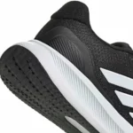 adidas Runfalcon 5 Wide para mujer, zapatillas de running negras y blancas