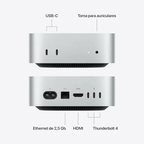 Apple Mac Mini con Chip M6 de Apple – Plata