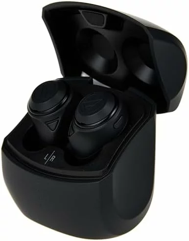 Audio-Technica ATH-CKS50TWBK Auriculares Bluetooth inalámbricos negros, USB-C e IPX4