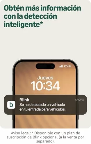 Auriculares Cámara exterior 2K+ Blink inalámbrica de última generación