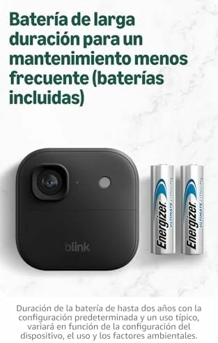 Auriculares Cámara exterior 2K+ Blink inalámbrica de última generación