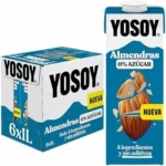 Bebida de almendra sin azúcar YOSOY, pack de 6 litros