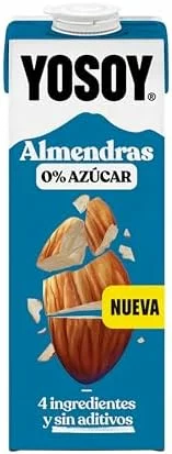 Bebida de almendra sin azúcar YOSOY, pack de 6 litros