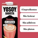 Bebida de avena Barista sin azúcar pack de 6 x 1 L