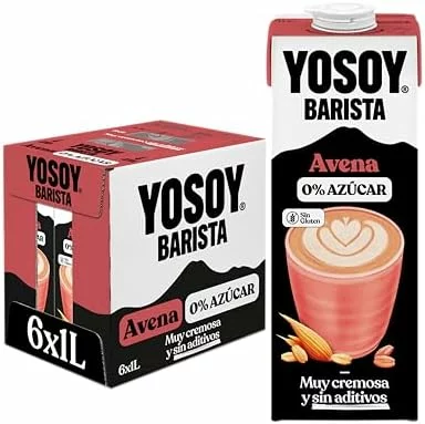 Bebida de avena Barista sin azúcar pack de 6 x 1 L