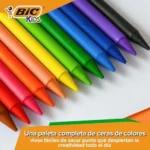 BIC Kids Plastidecor ceras de colores surtidas, 36 unidades