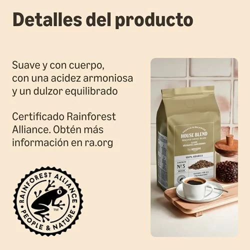 by Amazon café en grano natural 100% arábica 1 kg 1KG