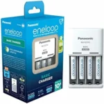 Cargador Panasonic eneloop Basic con 4 pilas AAA