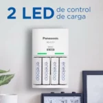 Cargador Panasonic eneloop Basic con 4 pilas AAA