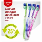Cepillo de dientes Colgate Extra Clean medio pack 2+2 multicolor
