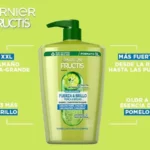 Champú Garnier Fructis Fuerza & Brillo XXL 1 litro 1000ML pack x3