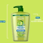 Champú Garnier Fructis Fuerza & Brillo XXL 1 litro 1000ML pack x3