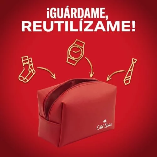 Set regalo Old Spice Captain con neceser, desodorante en barra y gel de ducha