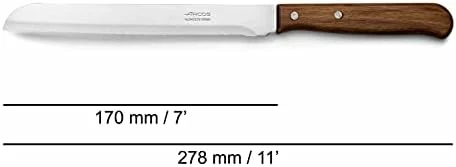 Compra Arcos Serie Latina, Cuchillo Panadero, Hoja serrada de 170mm, Mango Madera