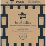 Contenedor de pañales Tommee Tippee Twist & Click con 2 cartuchos