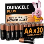 DURACELL Plus AA Pilas Alcalinas (Paquete de 30) 1.5V, LR06