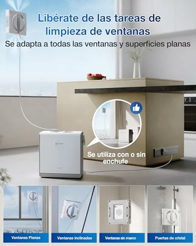ECOVACS Winbot W2 Pro Omni robot limpiacristales con estación multifunción