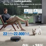 ECOVACS X12 OMNICYCLONE Care Complete Robot Aspirador y fregasuelos,22000pa