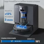 ECOVACS X12 OMNICYCLONE Care Complete Robot Aspirador y fregasuelos,22000pa
