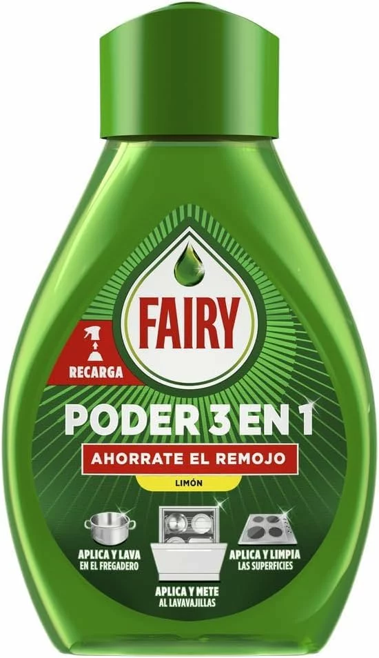 Fairy Spray Poder Sin Remojo PreTratamiento Limón 650ml + 3 Recargas 500ml