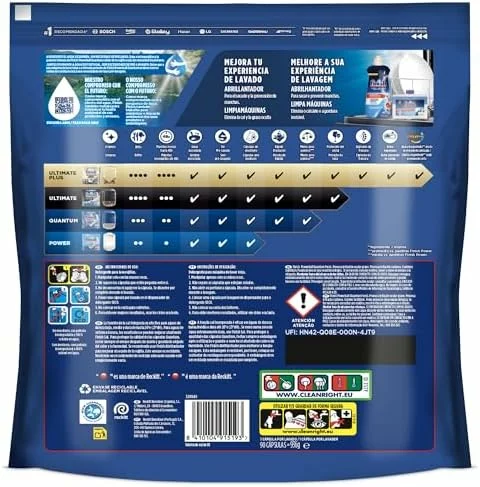 Finish Powerball Quantum All in 1 pastillas lavavajillas 90 unidades