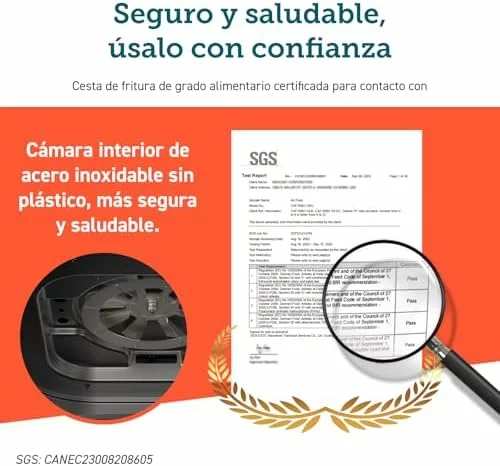 Freidora de aire Cosori 8,5L de doble cesta con ventana