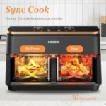 Freidora de aire Cosori 8,5L de doble cesta con ventana