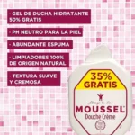 Gel de ducha cremoso Moussel 650 ml + 250 ml gratis 3x2