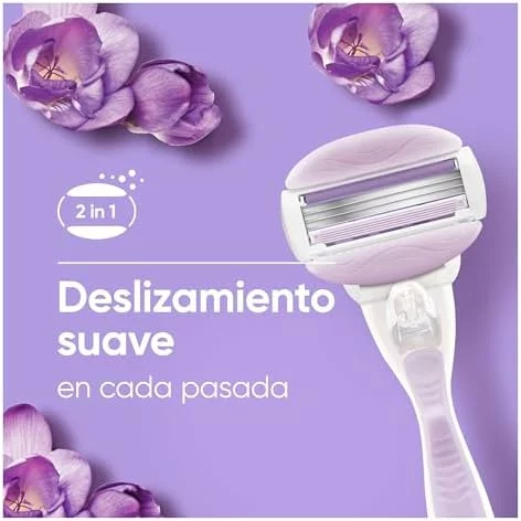 Gillette Venus ComfortGlide Breeze, maquinilla de afeitar para mujer con 6 recambios